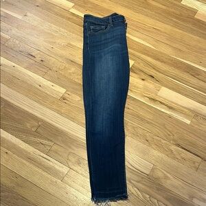 VERVET BY FLYING MONKEY Blue Ankle Cropped Jeans